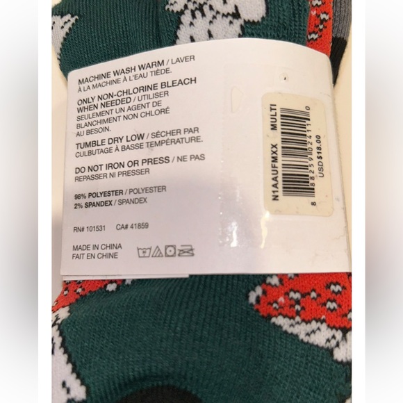 Neff Crew Socks 3 Pair Men 6-12 Multicolor w Mushrooms & Logo Skate Ride BMX NEW - Picture 2 of 12